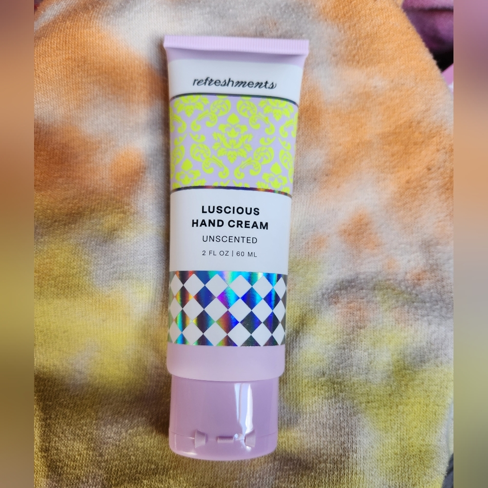 $1 ADD ON!!! REFRESHMENTS Luscious Hand Cream Unscented